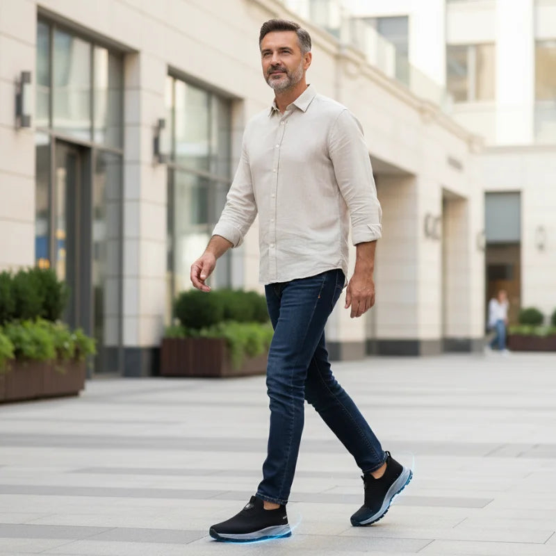 FlexRelief™ – Chaussures orthopédiques sans lacets pour hommes